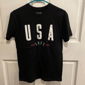 LVFT live fit tee shirt. USA. SOFT TEE